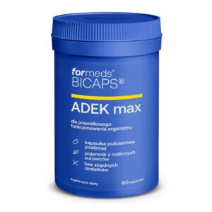 Bicaps ADEK Max – kompleks witamin ADEK w zwiększonej dawce.