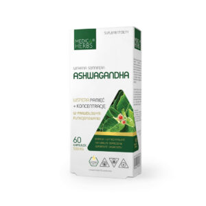 Ashwagandha 1,5% Witanolidów (Ekstrakt) – 60 kapsułek